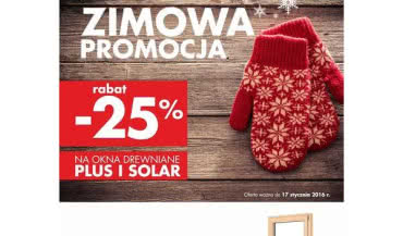 Zimowa promocja na okna drewniane firmy Stolbud Włoszczowa!